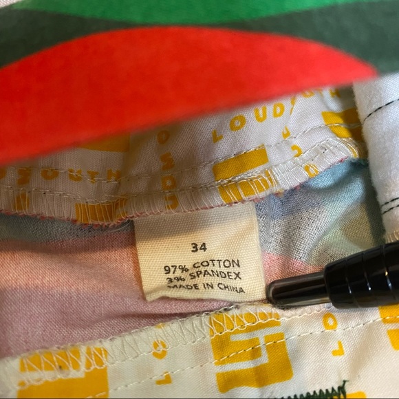 Loudmouth Golf Christmas Shorts Men's Size 34 Great Condition Red White Green - Picture 5 of 8